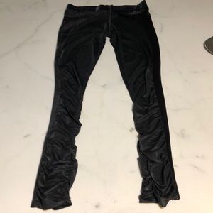 BeBe Black Sexy Leggings- Faux Snake skin